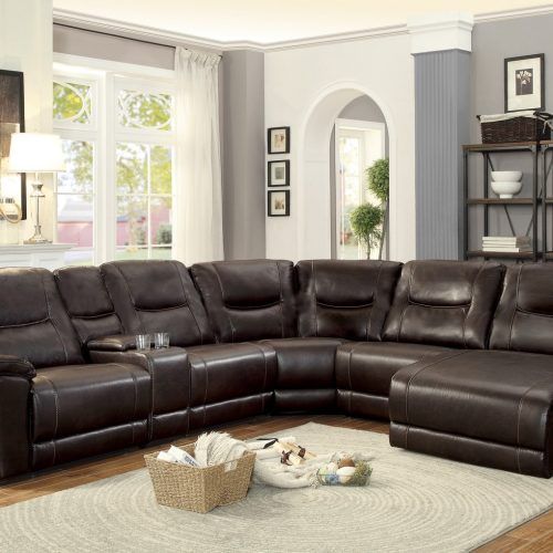 Faux Leather Sofas In Dark Brown (Photo 2 of 20)