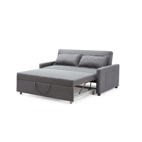 2 In 1 Gray Pull Out Sofa Beds (Photo 17 of 20)