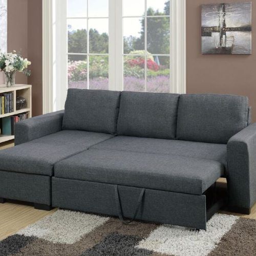 2 In 1 Gray Pull Out Sofa Beds (Photo 20 of 20)