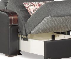 2024 Latest Convertible Light Gray Chair Beds