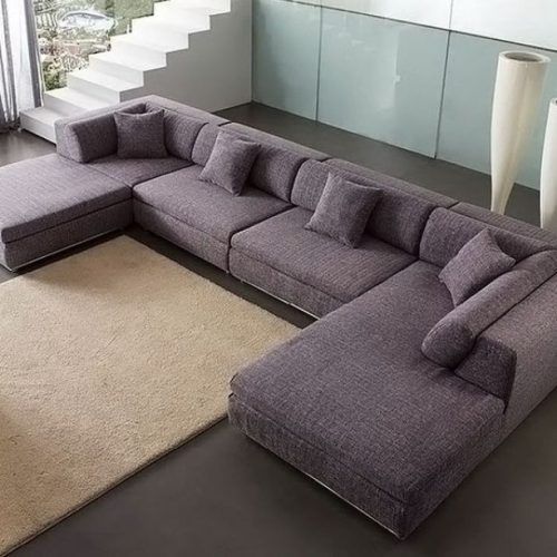Modern U-Shape Sectional Sofas In Gray (Photo 18 of 20)