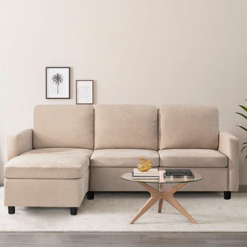 Small L Shaped Sectional Sofas In Beige (Photo 3 of 20)